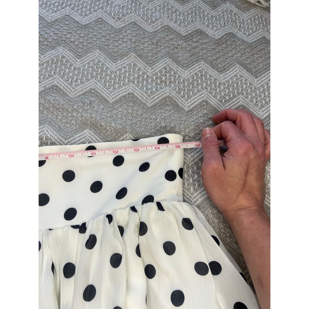 Sunfere Ellie Polka Dot Maxi Skirt Set in White & Black Size XL NWT Going out - Picture 9 of 13